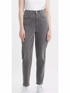 Levi's High Waisted Mom Jeans Grey